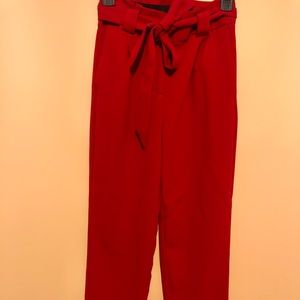 Express Paper Bag Ankle Pants
